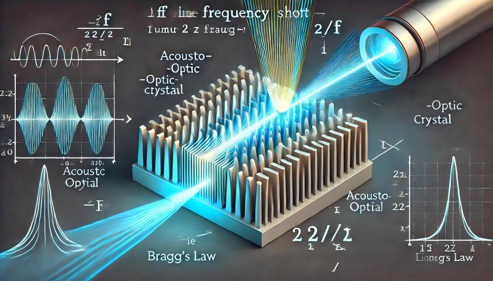 acousto optic frequency shifter Bragg's law